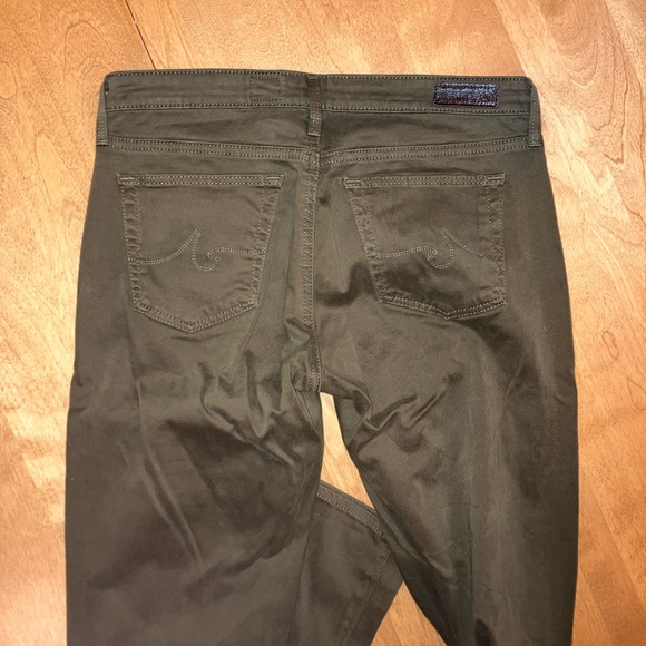 AG Adriano Goldschmied Green Stevie Slim Ankle Pants - Picture 3 of 6